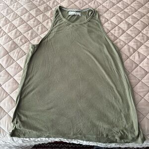 Pure Good Anthropologie Olive Green Women's Tank Top, Medium